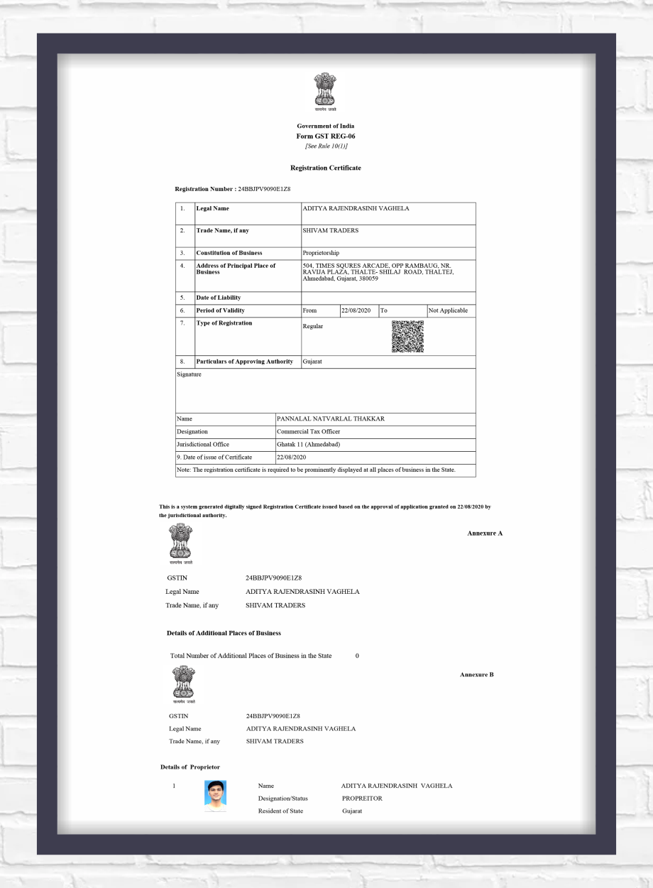 GST Certificate